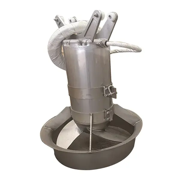 Push flow submersible mixer