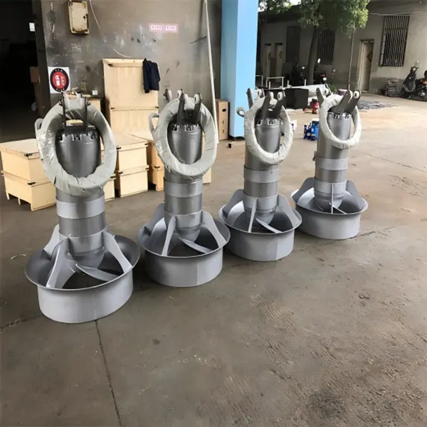 Low speed submersible mixer