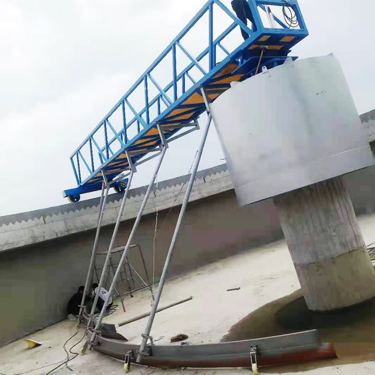 Semi-bridge peripheral drive scraper