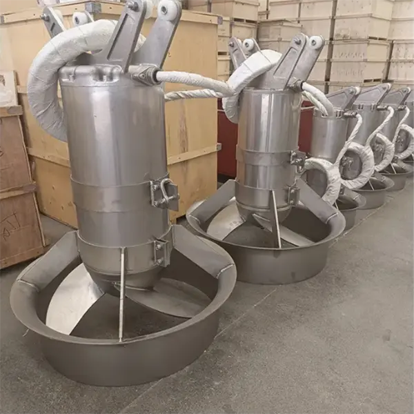 Stamping submersible mixer