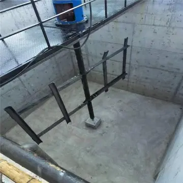 Carbon steel lined plastic frame blade mixer for flocculation tank