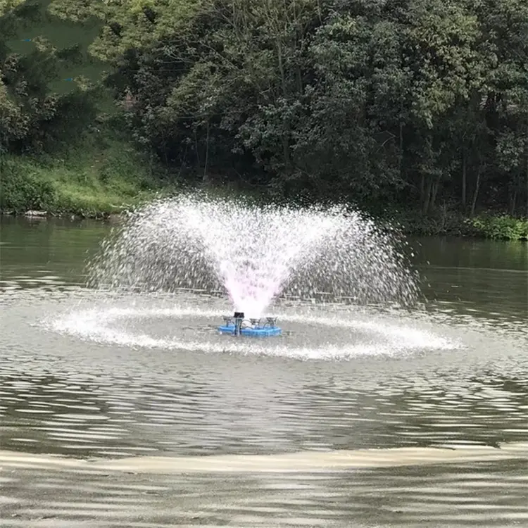 Suspended fountain aerator