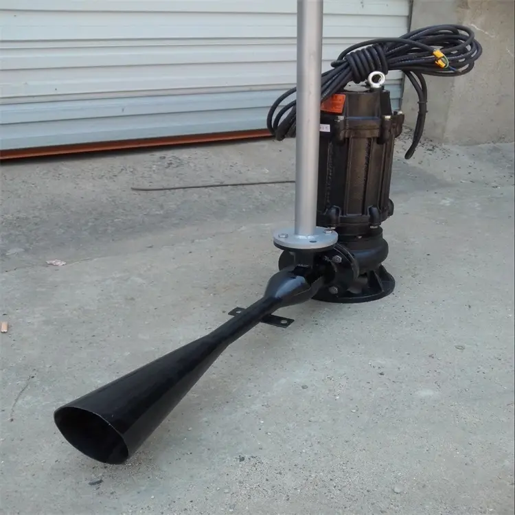 Deepwater self-priming submersible jet aerator for river management